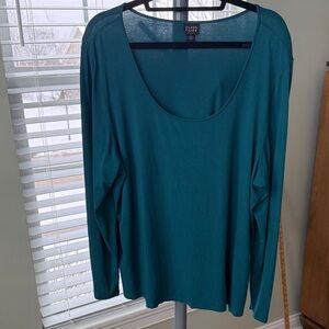 Eileen Fisher Teal Long Sleeve Top